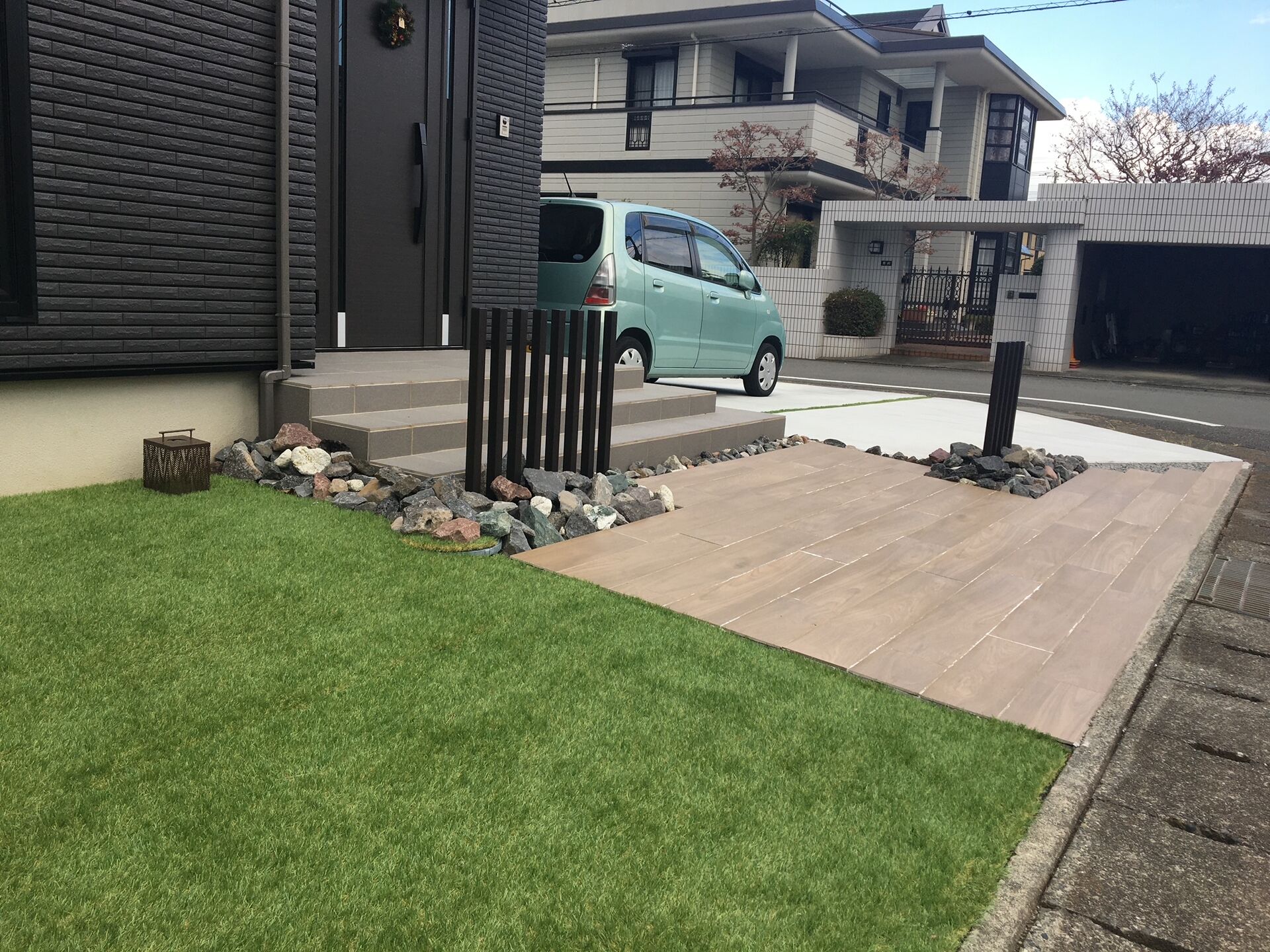 沼津市 お手入れの負担が無い人工芝で 年中過ごしやすいお庭に Mkプランニング